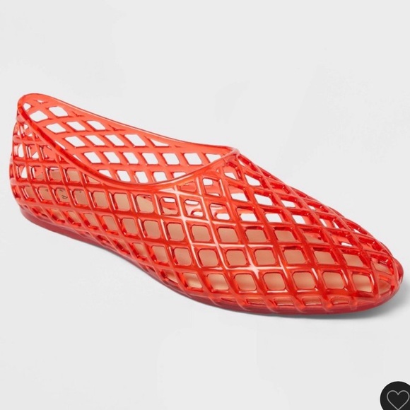 Women's jelly Mesh Slip-On Flats red 7.5 *READ DESCRIPTION**^ - Picture 3 of 5